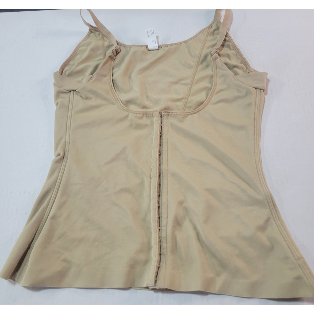 Sweet‎ Nothings Maidenform Beige Shapewear Camisole Hook Back 2XL